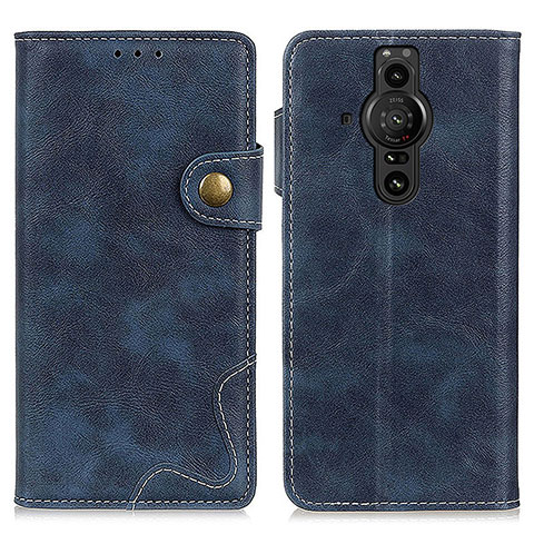 Coque Portefeuille Livre Cuir Etui Clapet D11Y pour Sony Xperia PRO-I Bleu