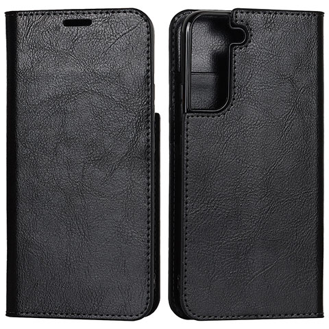 Coque Portefeuille Livre Cuir Etui Clapet D13T pour Samsung Galaxy S21 Plus 5G Noir