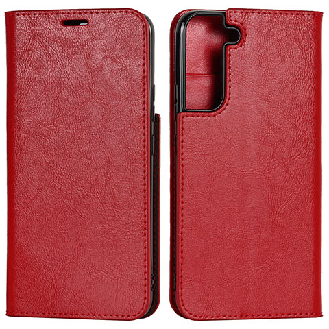 Coque Portefeuille Livre Cuir Etui Clapet D13T pour Samsung Galaxy S23 5G Rouge