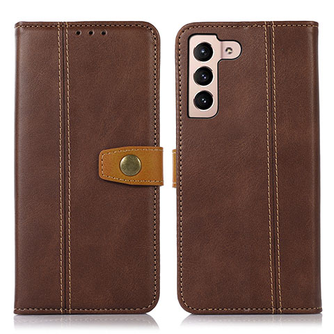 Coque Portefeuille Livre Cuir Etui Clapet D14T pour Samsung Galaxy S21 5G Marron