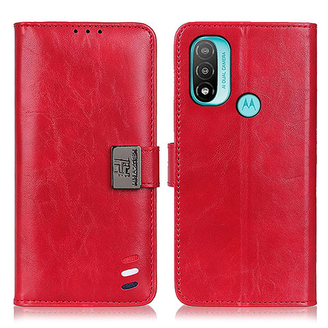 Coque Portefeuille Livre Cuir Etui Clapet DY01 pour Motorola Moto E30 Rouge