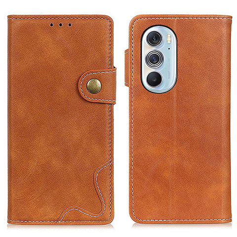 Coque Portefeuille Livre Cuir Etui Clapet DY01 pour Motorola Moto Edge 30 Pro 5G Marron