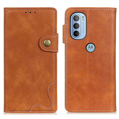 Coque Portefeuille Livre Cuir Etui Clapet DY01 pour Motorola Moto G31 Marron