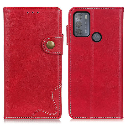 Coque Portefeuille Livre Cuir Etui Clapet DY01 pour Motorola Moto G50 Rouge