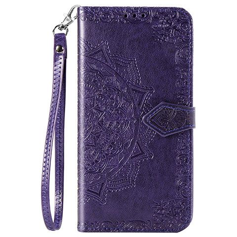 Coque Portefeuille Livre Cuir Etui Clapet G01 pour Xiaomi Redmi 10X 4G Violet