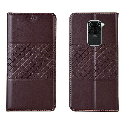 Coque Portefeuille Livre Cuir Etui Clapet G03 pour Xiaomi Redmi 10X 4G Marron