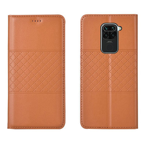 Coque Portefeuille Livre Cuir Etui Clapet G03 pour Xiaomi Redmi 10X 4G Orange