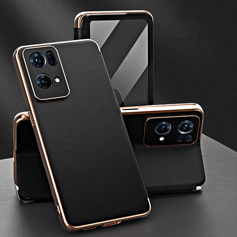 Coque Portefeuille Livre Cuir Etui Clapet GS1 pour Oppo Reno7 Pro 5G Noir