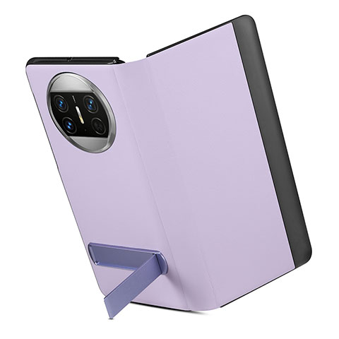 Coque Portefeuille Livre Cuir Etui Clapet GS3 pour Huawei Mate X5 Violet