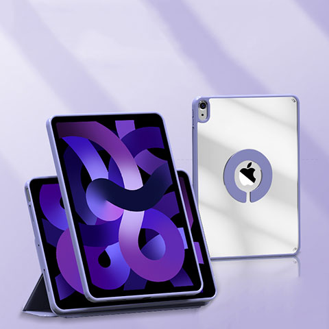 Coque Portefeuille Livre Cuir Etui Clapet H01 pour Apple iPad Air 4 10.9 (2020) Violet