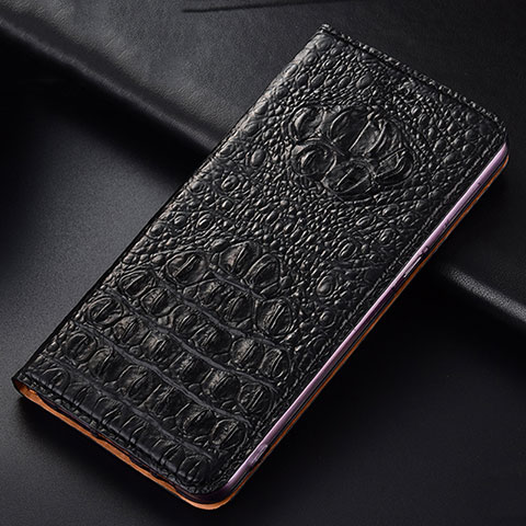 Coque Portefeuille Livre Cuir Etui Clapet H01P pour Huawei Honor X8b Noir