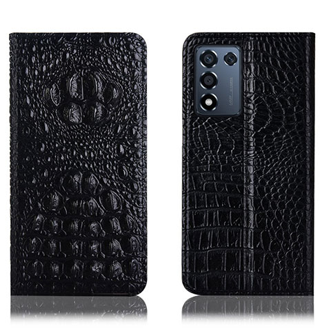 Coque Portefeuille Livre Cuir Etui Clapet H01P pour Oppo K9S 5G Noir