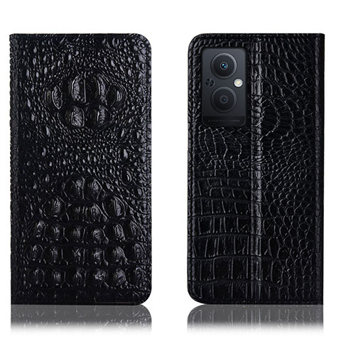 Coque Portefeuille Livre Cuir Etui Clapet H01P pour Oppo Reno8 Z 5G Noir