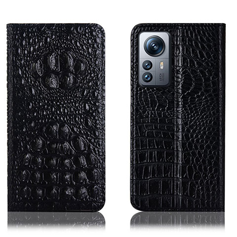 Coque Portefeuille Livre Cuir Etui Clapet H01P pour Xiaomi Mi 12 Lite 5G Noir