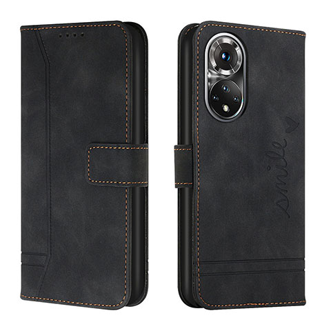 Coque Portefeuille Livre Cuir Etui Clapet H01X pour Huawei Honor 50 Pro 5G Noir