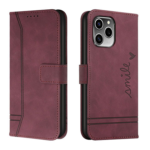 Coque Portefeuille Livre Cuir Etui Clapet H01X pour Huawei Honor 60 SE 5G Rouge