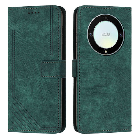 Coque Portefeuille Livre Cuir Etui Clapet H01X pour Huawei Honor Magic5 Lite 5G Vert