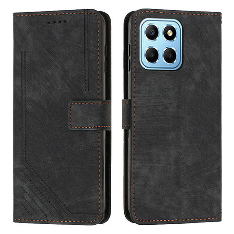 Coque Portefeuille Livre Cuir Etui Clapet H01X pour Huawei Honor X6 Noir