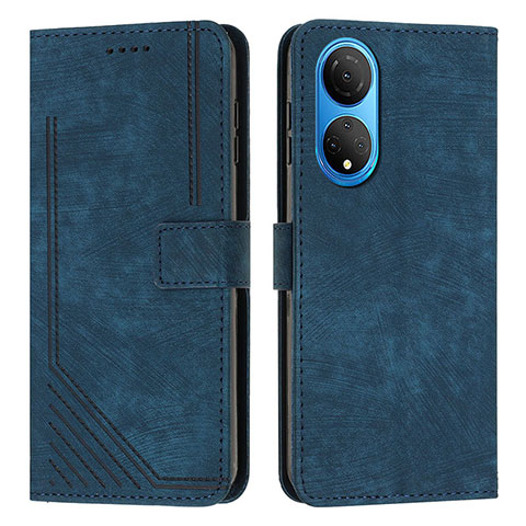 Coque Portefeuille Livre Cuir Etui Clapet H01X pour Huawei Honor X7 Bleu