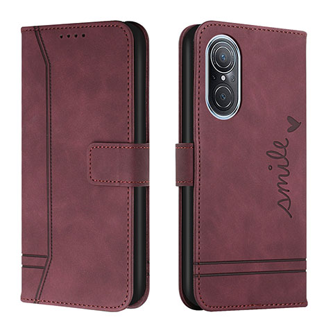 Coque Portefeuille Livre Cuir Etui Clapet H01X pour Huawei Nova 9 SE Rouge