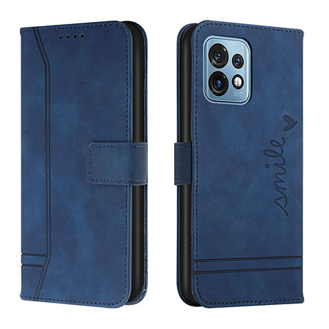 Coque Portefeuille Livre Cuir Etui Clapet H01X pour Motorola Moto Edge Plus (2023) 5G Bleu