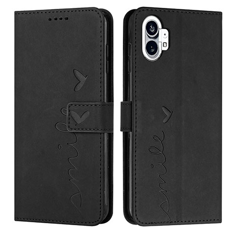 Coque Portefeuille Livre Cuir Etui Clapet H01X pour Nothing Phone 1 Noir