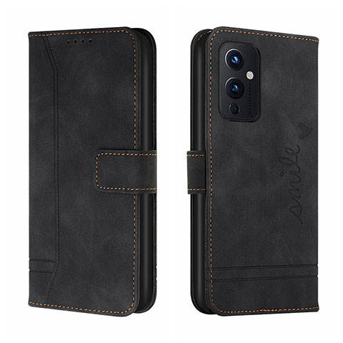 Coque Portefeuille Livre Cuir Etui Clapet H01X pour OnePlus 9 5G Noir