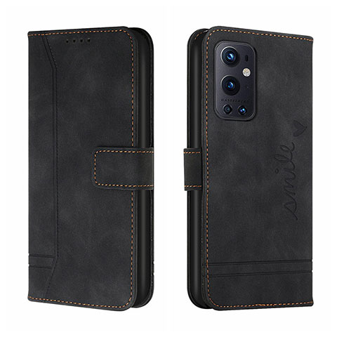 Coque Portefeuille Livre Cuir Etui Clapet H01X pour OnePlus 9 Pro 5G Noir