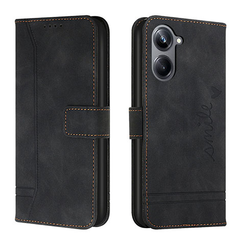 Coque Portefeuille Livre Cuir Etui Clapet H01X pour Realme 10 Pro 5G Noir