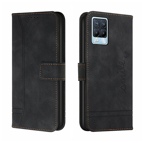 Coque Portefeuille Livre Cuir Etui Clapet H01X pour Realme 8 4G Noir