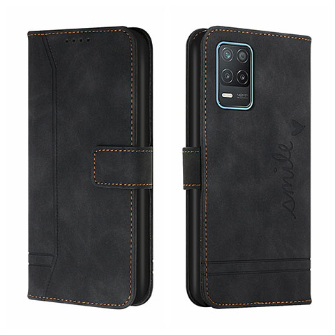 Coque Portefeuille Livre Cuir Etui Clapet H01X pour Realme 8 5G Noir