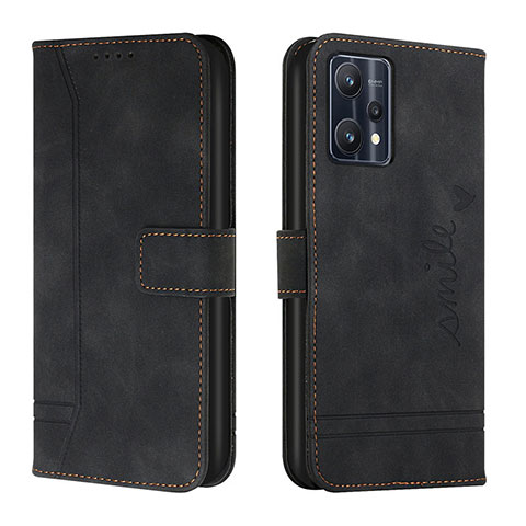 Coque Portefeuille Livre Cuir Etui Clapet H01X pour Realme 9 4G Noir