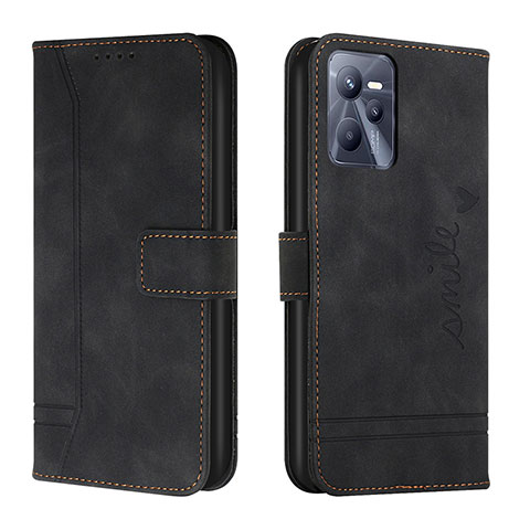 Coque Portefeuille Livre Cuir Etui Clapet H01X pour Realme Narzo 50A Prime Noir