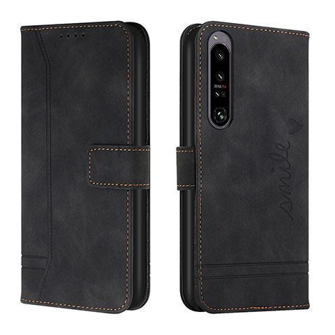 Coque Portefeuille Livre Cuir Etui Clapet H01X pour Sony Xperia 1 IV Noir