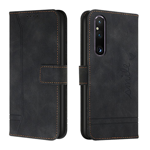 Coque Portefeuille Livre Cuir Etui Clapet H01X pour Sony Xperia 1 V Noir