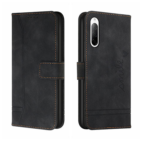 Coque Portefeuille Livre Cuir Etui Clapet H01X pour Sony Xperia 10 III Lite Noir