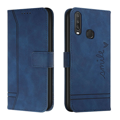 Coque Portefeuille Livre Cuir Etui Clapet H01X pour Vivo Y11 Bleu