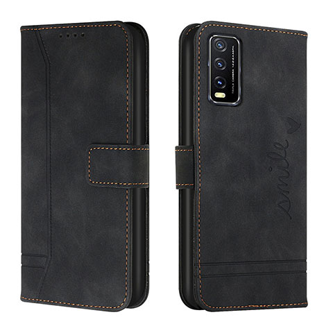 Coque Portefeuille Livre Cuir Etui Clapet H01X pour Vivo Y11s Noir