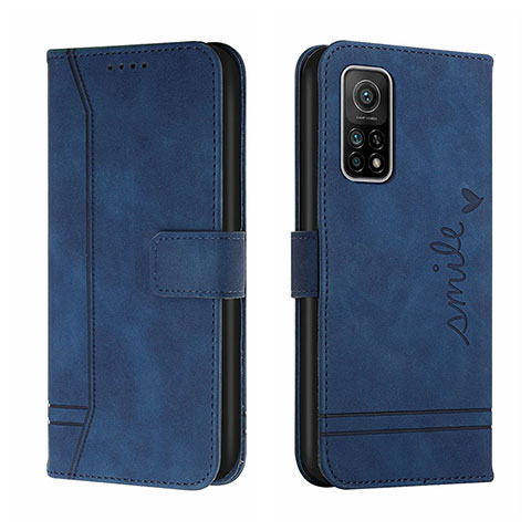 Coque Portefeuille Livre Cuir Etui Clapet H01X pour Xiaomi Mi 10T Pro 5G Bleu