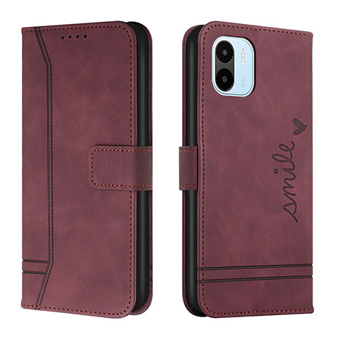 Coque Portefeuille Livre Cuir Etui Clapet H01X pour Xiaomi Poco C50 Rouge