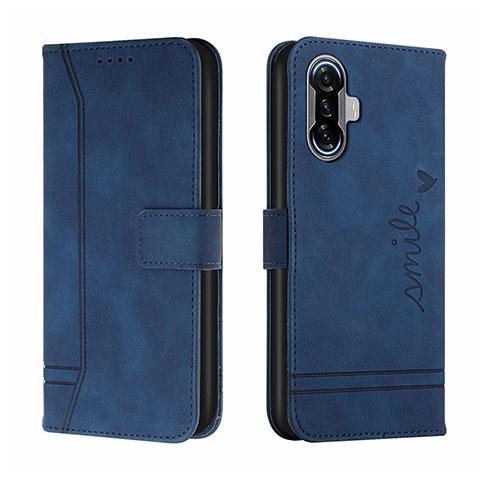 Coque Portefeuille Livre Cuir Etui Clapet H01X pour Xiaomi Poco F3 GT 5G Bleu