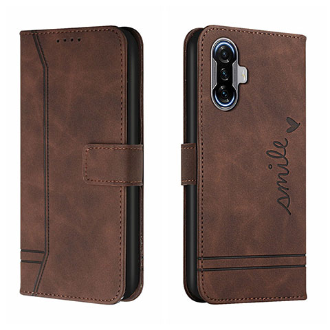 Coque Portefeuille Livre Cuir Etui Clapet H01X pour Xiaomi Poco F3 GT 5G Marron