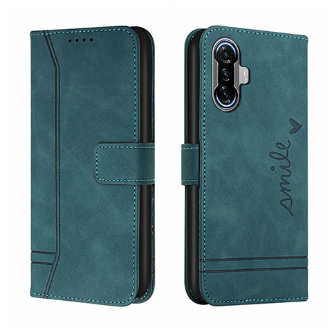 Coque Portefeuille Livre Cuir Etui Clapet H01X pour Xiaomi Poco F3 GT 5G Vert