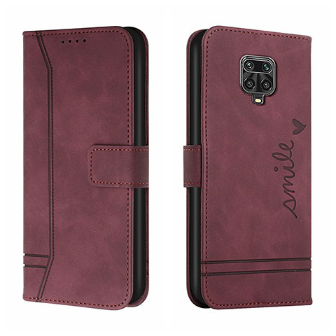 Coque Portefeuille Livre Cuir Etui Clapet H01X pour Xiaomi Poco M2 Pro Rouge