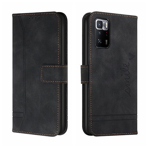 Coque Portefeuille Livre Cuir Etui Clapet H01X pour Xiaomi Poco X3 GT 5G Noir