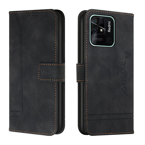 Coque Portefeuille Livre Cuir Etui Clapet H01X pour Xiaomi Redmi 10 Power Noir