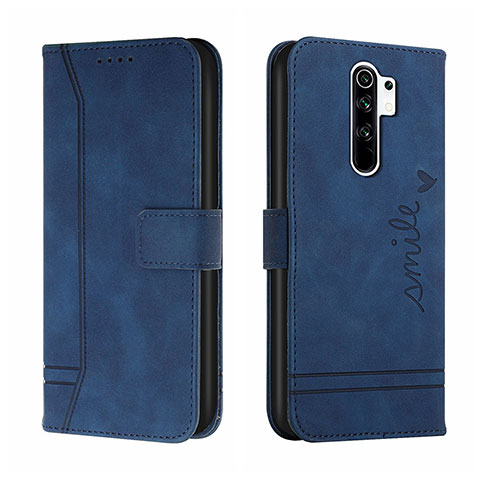 Coque Portefeuille Livre Cuir Etui Clapet H01X pour Xiaomi Redmi 9 Prime India Bleu