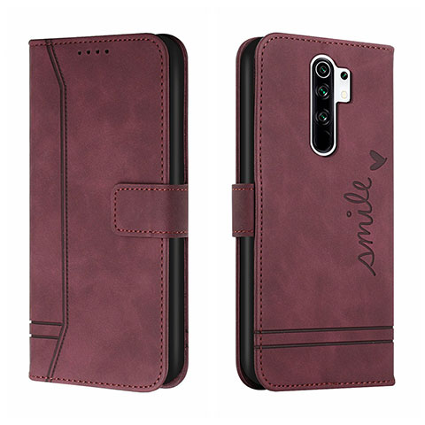 Coque Portefeuille Livre Cuir Etui Clapet H01X pour Xiaomi Redmi 9 Prime India Rouge