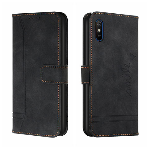 Coque Portefeuille Livre Cuir Etui Clapet H01X pour Xiaomi Redmi 9AT Noir