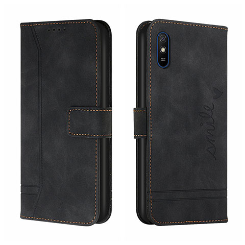 Coque Portefeuille Livre Cuir Etui Clapet H01X pour Xiaomi Redmi 9i Noir